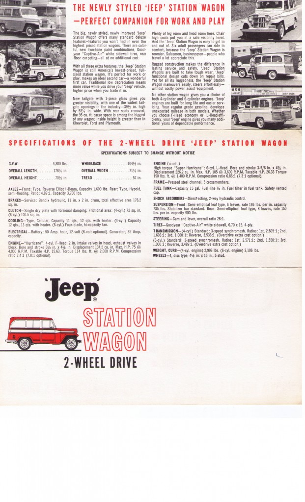 Sales Flyer Station Wagon 2WD 1960
