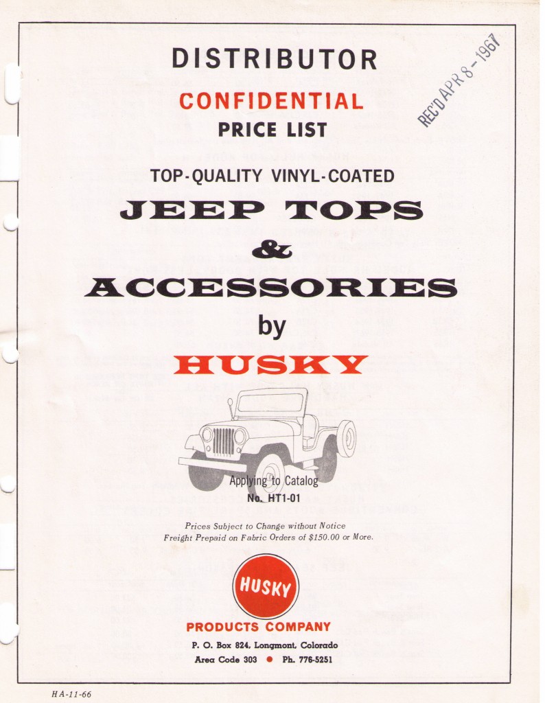Husky_TopAndAccessories_Dealer_Cost_1968_1of4