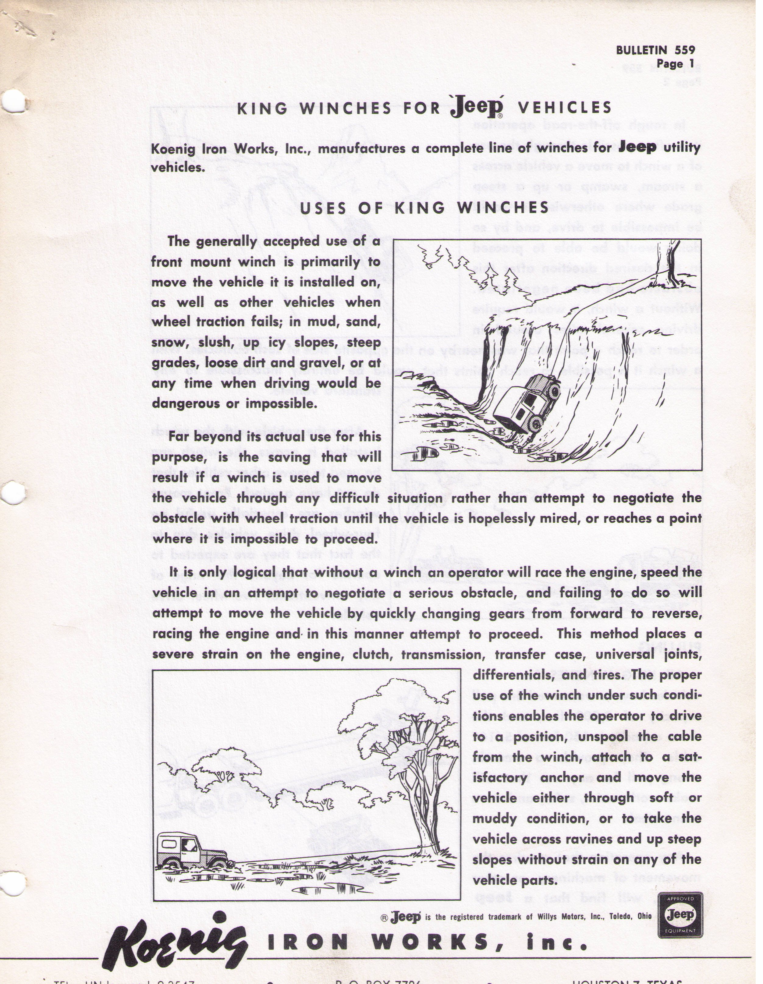 Koenig Uses of King Winches Jeep Willys World