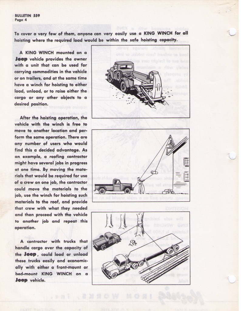 Koenig Uses of King Winches Jeep Willys World